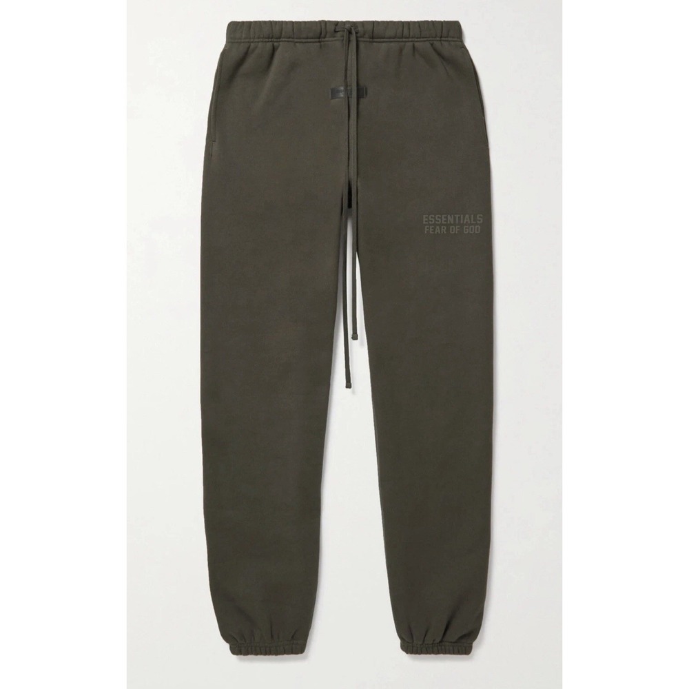 Fear Of God ESSENTIALS Drawstring Sweatpants Off-Black Brown Size Small Relaxed
